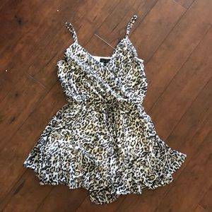 Leopard print romper